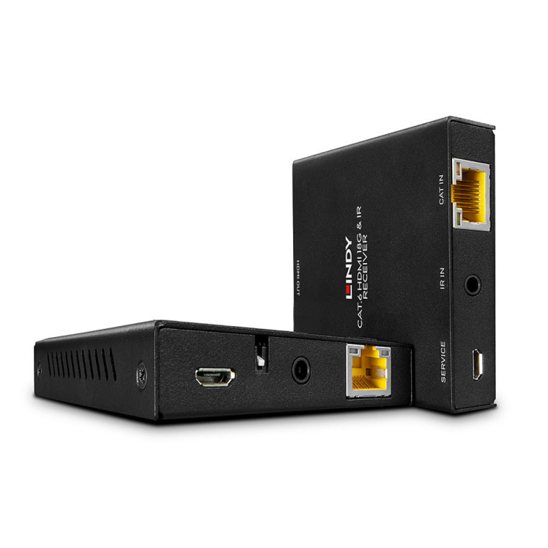 Lindy Extender HDMI 18G & IR Cat.6 50m avec PoC & Loop Out