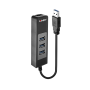 Lindy Convertisseur Hub USB 3.0 & Ethernet Gigabit