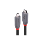 Lindy Câble USB 4 Type C vers C, 40Gbit/s, Anthra Line, 0.8m