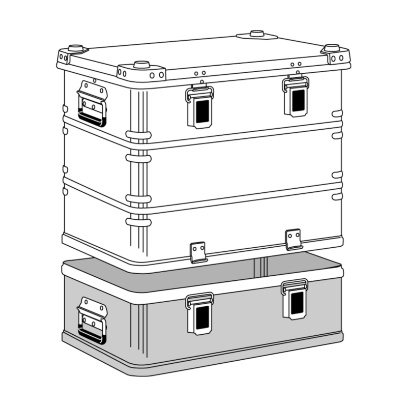 Zargal valise k470+ partie sup. 550 x 350 x 380 int.sans mousse