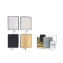 E-Image flag panel aluminum alloy 45*60cm fabric:gold/sliver/black/wh