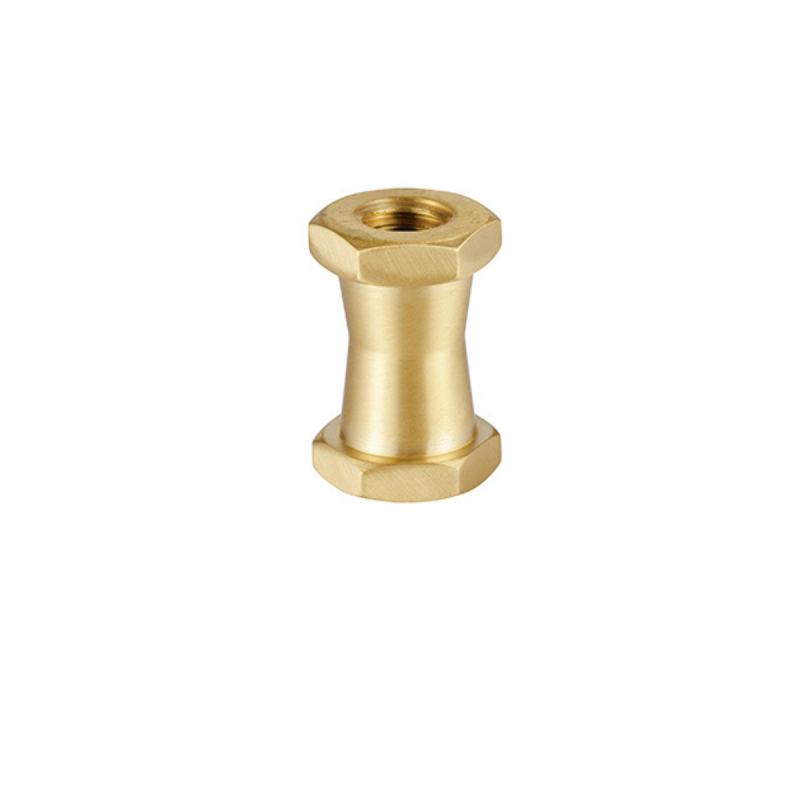 E-Image 1/4" female to 3/8" female hex stud Brass