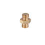 E-Image 3/8" to 3/8" double stud screw adapter Brass