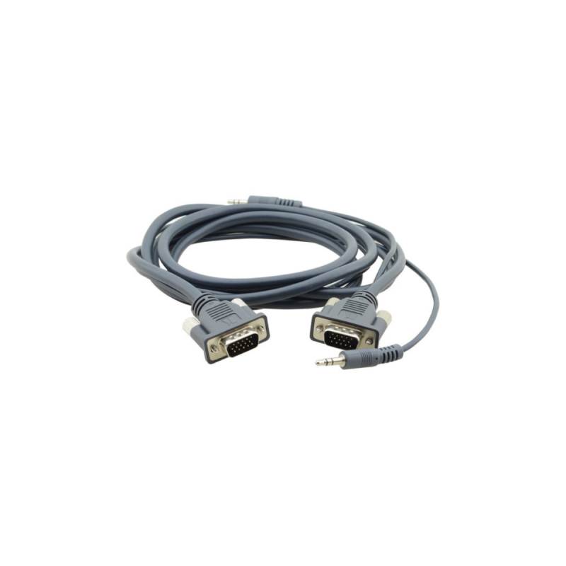 Kramer Molded 15-pin HD(Male-Male) Flexible  Cable with Audio (12')