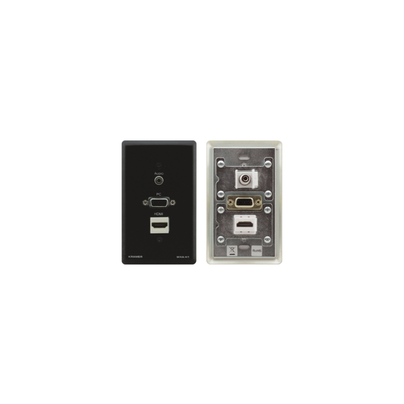 Kramer Passive Wall Plate - HDMI, 3.5mm Audio & USB-B