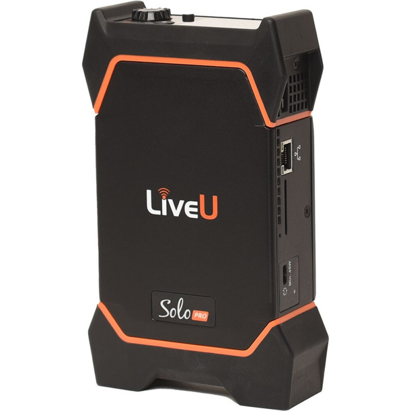 LiveU Solo Pro Encodeur vidéo portable 4K 5G/4G, Ethernet, Wi-Fi, USB