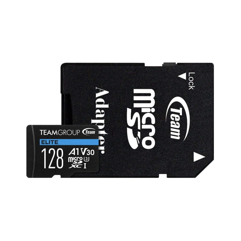 Team Group ELITE A1 V30 Micro SDXC Avec adaptateur 128Go