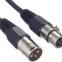Accu-Cable Cordon audio professionnel XLR mâle/femelle de 7.5 mètres