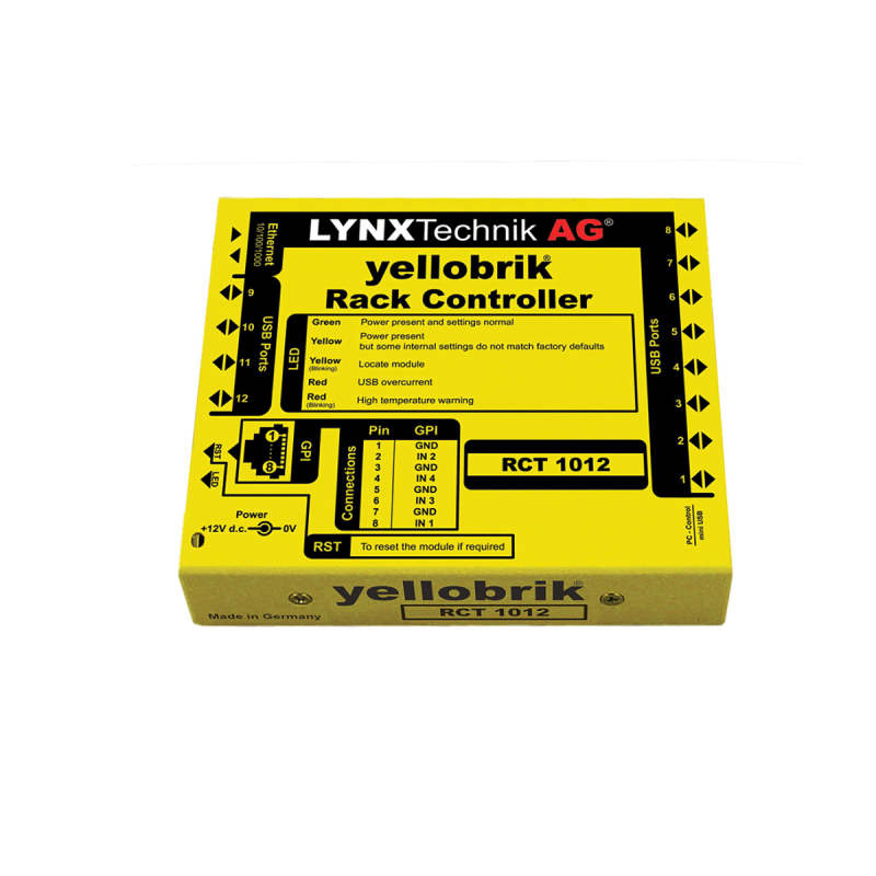 LYNX Technik Controleur pour rack - Connexion LAN au système de contr