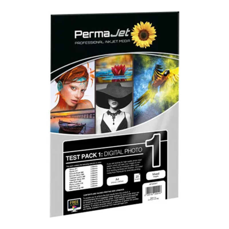 PERMAJET Test Pack 1 - Digital Photo 20 feuilles A4