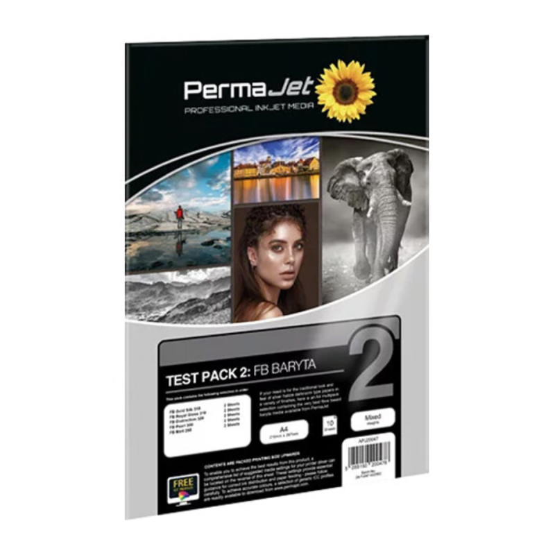 PERMAJET Test Pack 2 - FB Baryta 10 feuilles A4