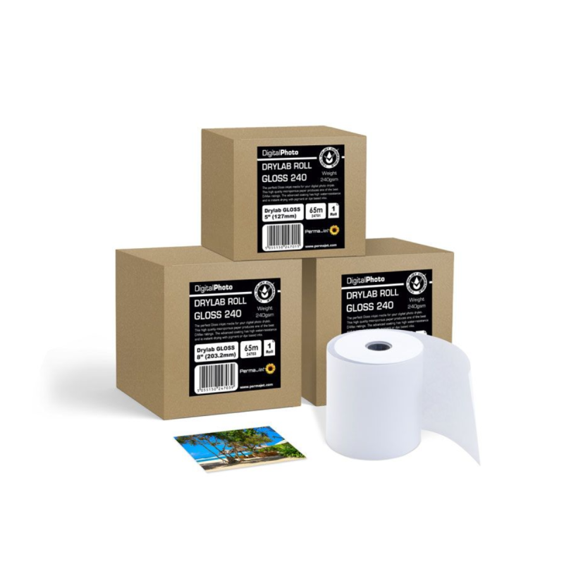 PERMAJET Gloss 240g - 152mm x 65m - X 4 roll - Drylab