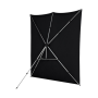 Westcott X-Drop Pro Kit de toile de fond infroissable Noir 2,4 x 2,4m