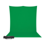 WESTCOTT Pro Kit support + fond cyclo Chromakey Vert + sac 2,40x3,9m