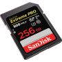 Sandisk Carte mémoire SDXC Extreme Pro 256GB, Cl.U3, UHS-II, 300MB/s