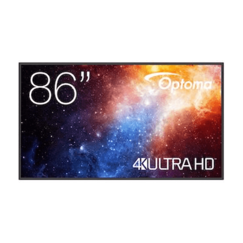 Optoma Écran LED 86" 4K UHD (3840 x 2160) 4Go/32Go 450cd/m² 8ms 2x10W