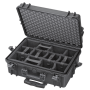 Panaro Valise Diviseurs + organisateur de couvercle + chariot noir