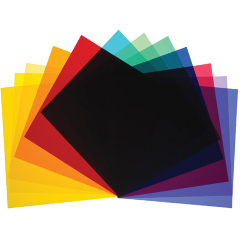 Broncolor filtres de différentes couleurs pour P70, jeu de 12 pièces