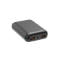 WE Batterie de secours Power Bank 10 000 mAh, 2 ports USB A, 10W noir