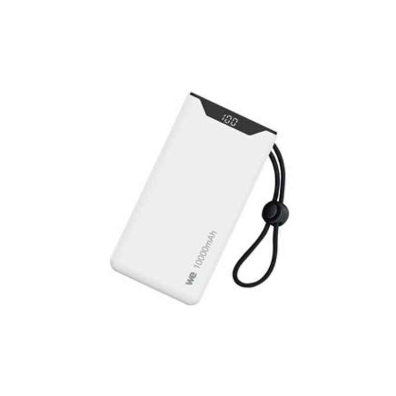 WE Batterie de secours Power Bank, 10 000 mAh, BLANC 1 port USB-A