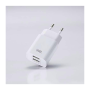 WE Chargeur secteur 2 Ports USB-A Chargeur Mural (5V/2.1A Max)blanc