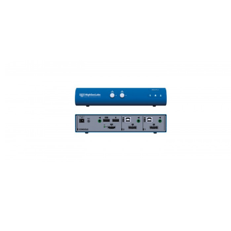 Kramer Secure 2-Port DP to DP Video KVM Switch, PP 3.0