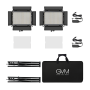 GVM Kit de 2 Panneaux LED RGB GVM-680RS
