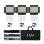 GVM Kit de 3 Panneaux LED Bicolores RGB GVM-1000D