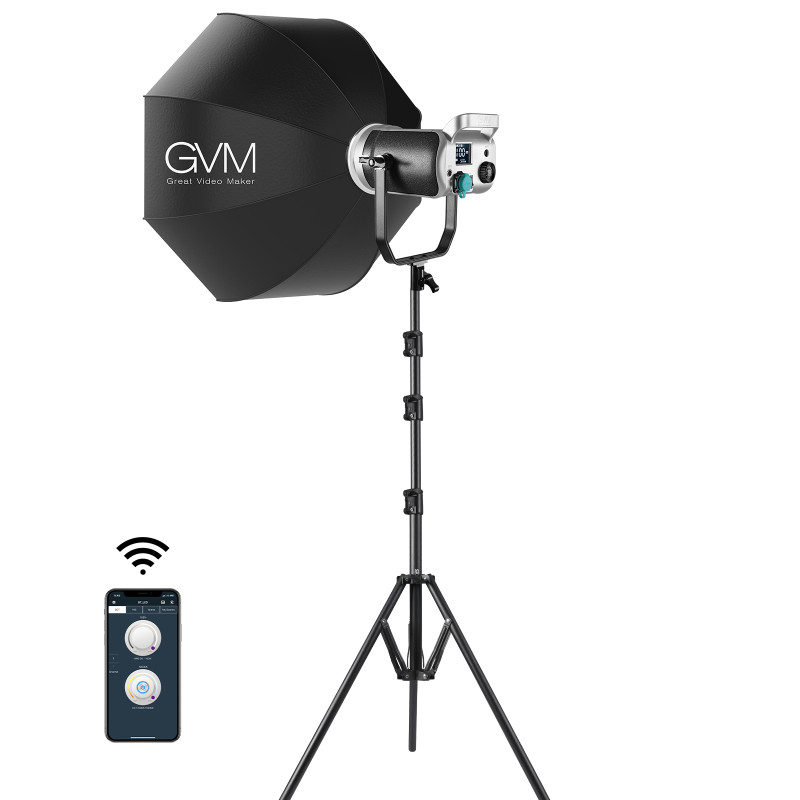 GVM Projecteur LED avec Softbox SD200D 