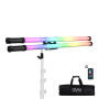 GVM Kit de 2 Baguettes LED RGB avec Batterie interne GVM-BD-100D