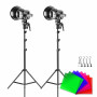 GVM Kit de 2 Projecteurs LED GVM-P80S