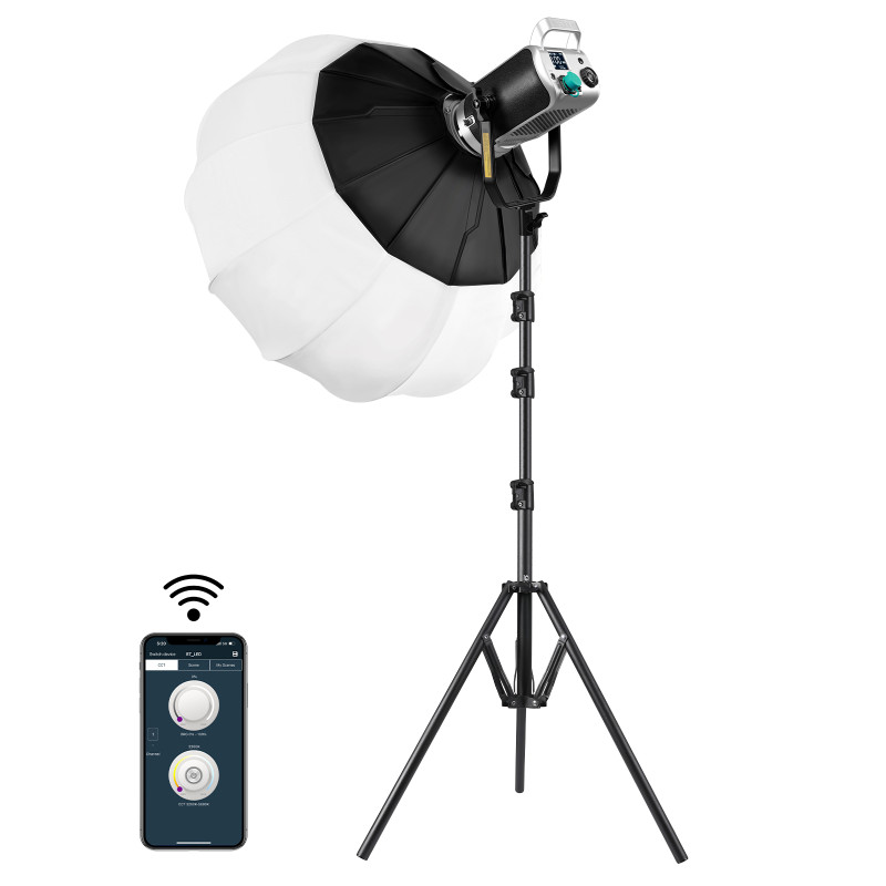 GVM Kit Projecteur LED GVM-SD200D + Lanterne Softbox