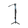 SIRUI P-424FS Carbon Fibre Monopod with Stand and video head VA-5