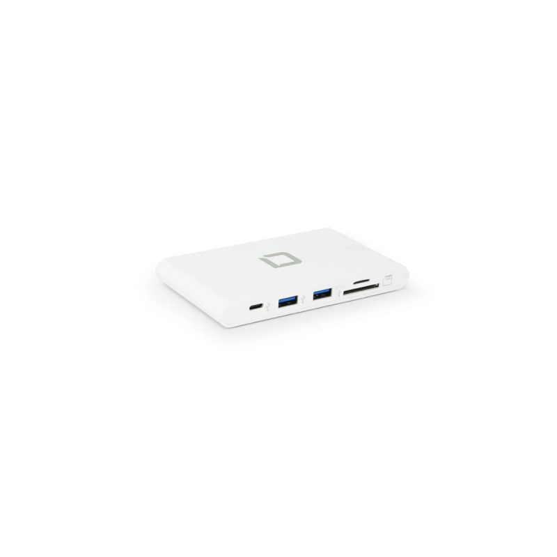 DICOTA Station accueil portable Blanc 9-en-1 USB-A/USB-C Plug & play