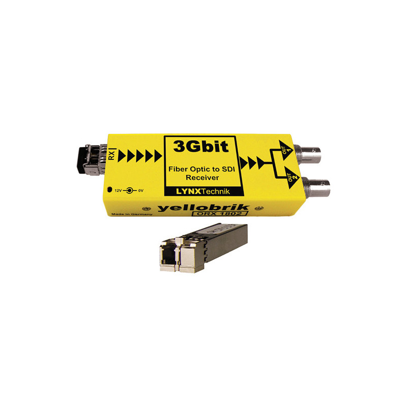 Lynx Récepteur Fibre 3Gbit vers SDI double sorties SDI Fibre LC