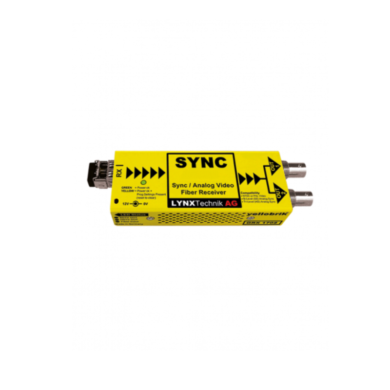 Lynx Sync Analogique / Récepteur Fibre optique - Connecteurs Fibre SC