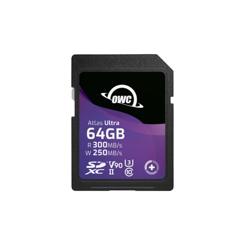 OWC 64GB Atlas Ultra SDHC UHS-II V90 Media Card