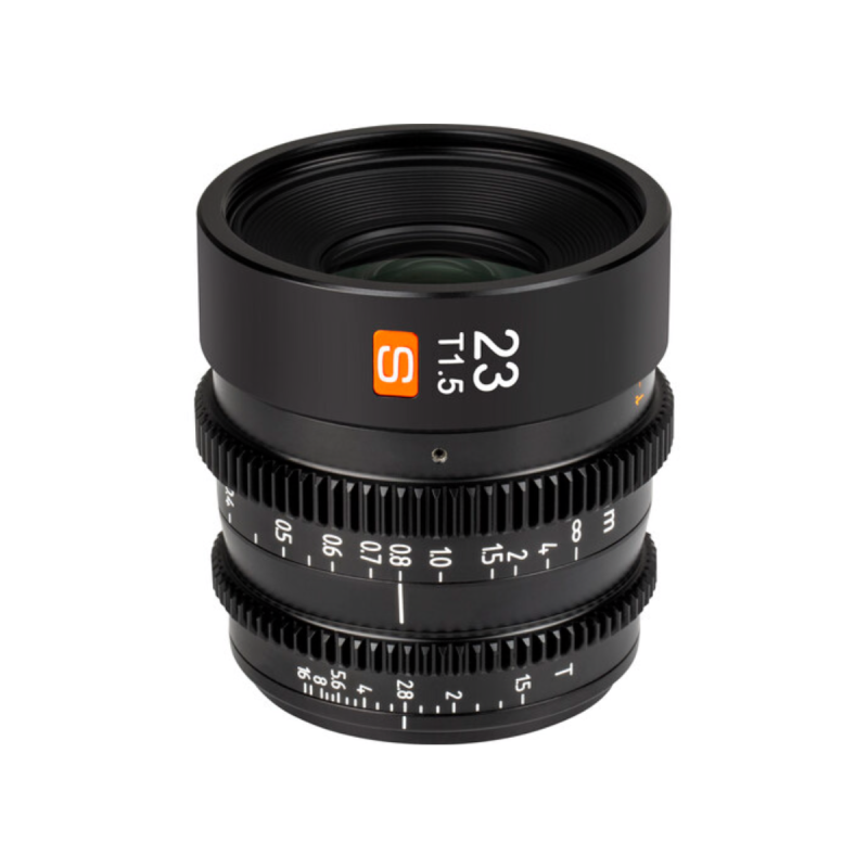 Viltrox M4/3 format. Manual focus Cine lens for M4/3 mount, 23mm/T1.5