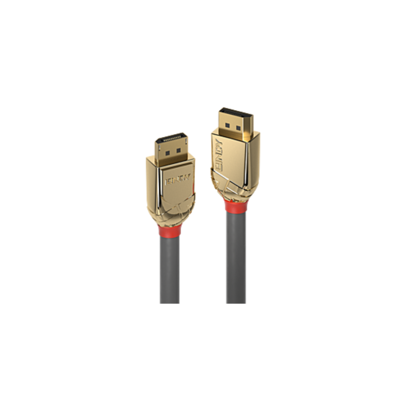 Lindy Câble DisplayPort 1.4, Gold Line, 0.5m