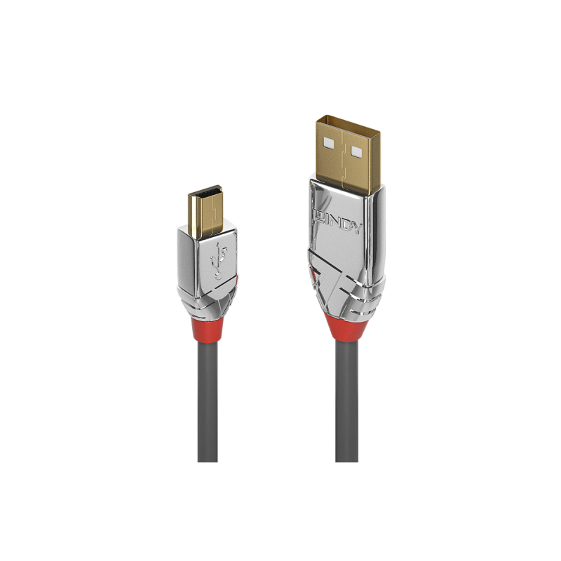 Lindy Câble USB 2.0 Type A vers Mini-B, Cromo Line, 3m