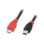 Lindy Câble USB Micro-B / Mini-B OTG, 1m