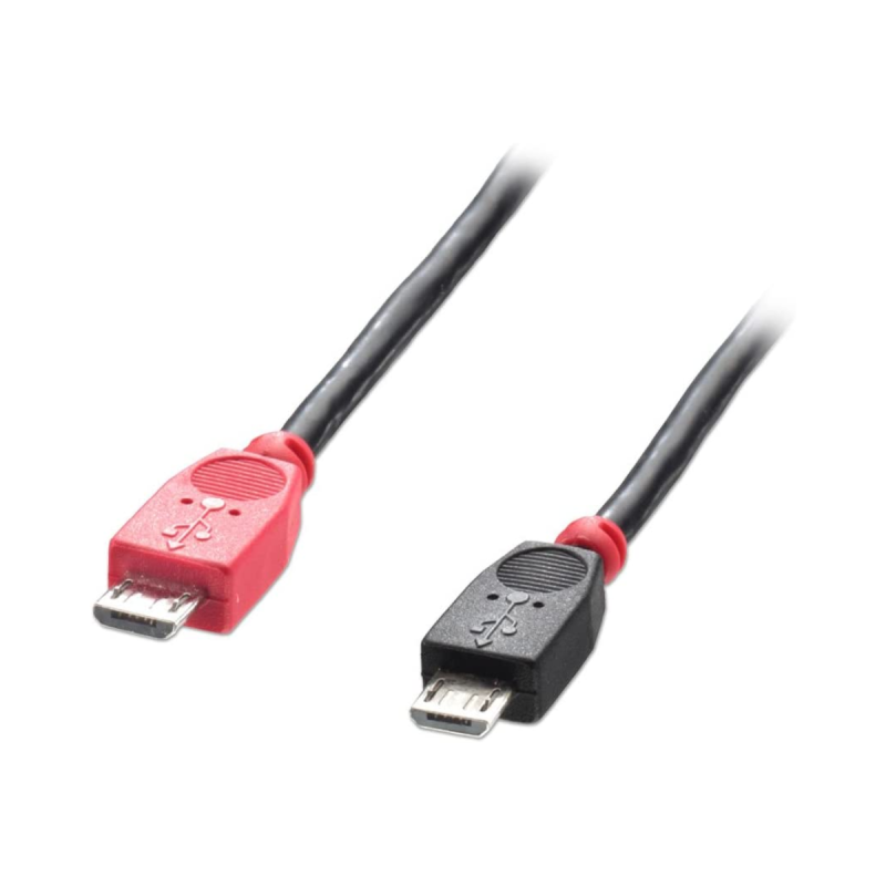 Lindy Câble USB 2.0 Micro-B vers Micro-B OTG, 1m