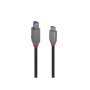 Lindy Câble USB 3.2 Type C vers B, 5Gbit/s, Anthra Line, 2m