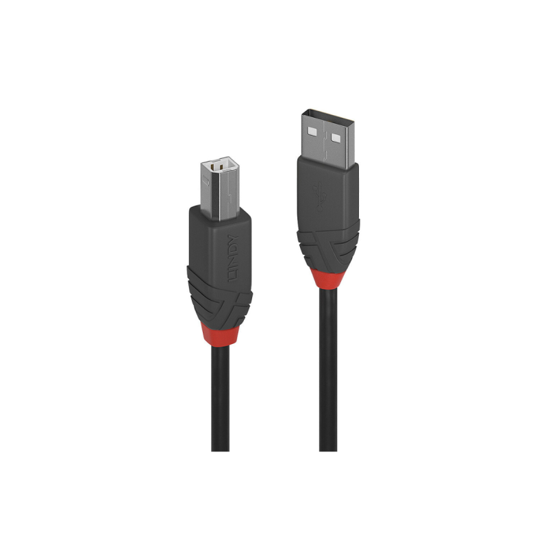 Lindy Câble USB 2.0 type A vers B, Anthra Line, 5m