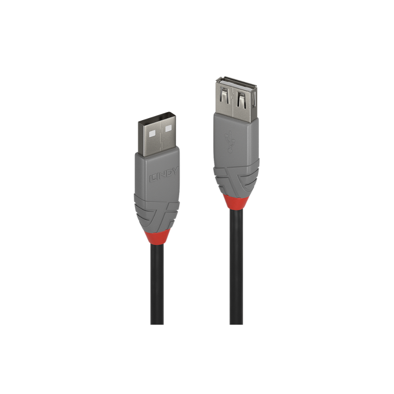 Lindy Rallonge USB 2.0 type A, Anthra Line, 2m