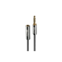 Lindy Rallonge Audio Jack 3.5mm, Cromo Line, 0.5m