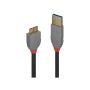 Lindy Câble USB 3.2 Type A vers Micro-B, 5Gbit/s, Anthra Line, 2m