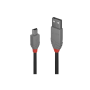 Lindy Câble USB 2.0 type A vers Mini-B, Anthra Line, 0.5m