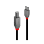 Lindy Câble USB 2.0 Type C vers B, Anthra Line, 3m
