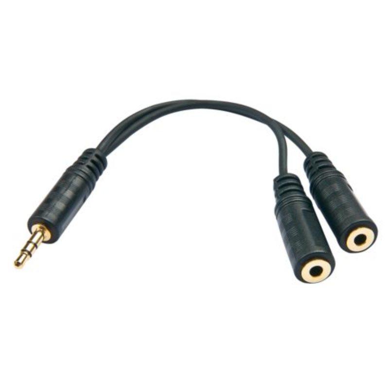 Lindy Câble splitter audio Jack 3,5mm M vers 2x 3,5mm F